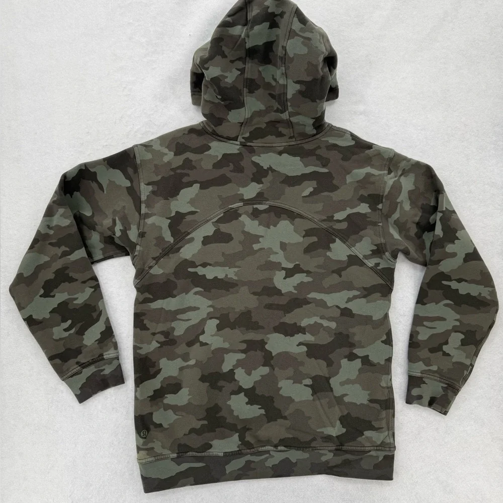Lululemon All Yours Hoodie *Fleece Heritage 365‎ Camo Green Twill Multi Size 8